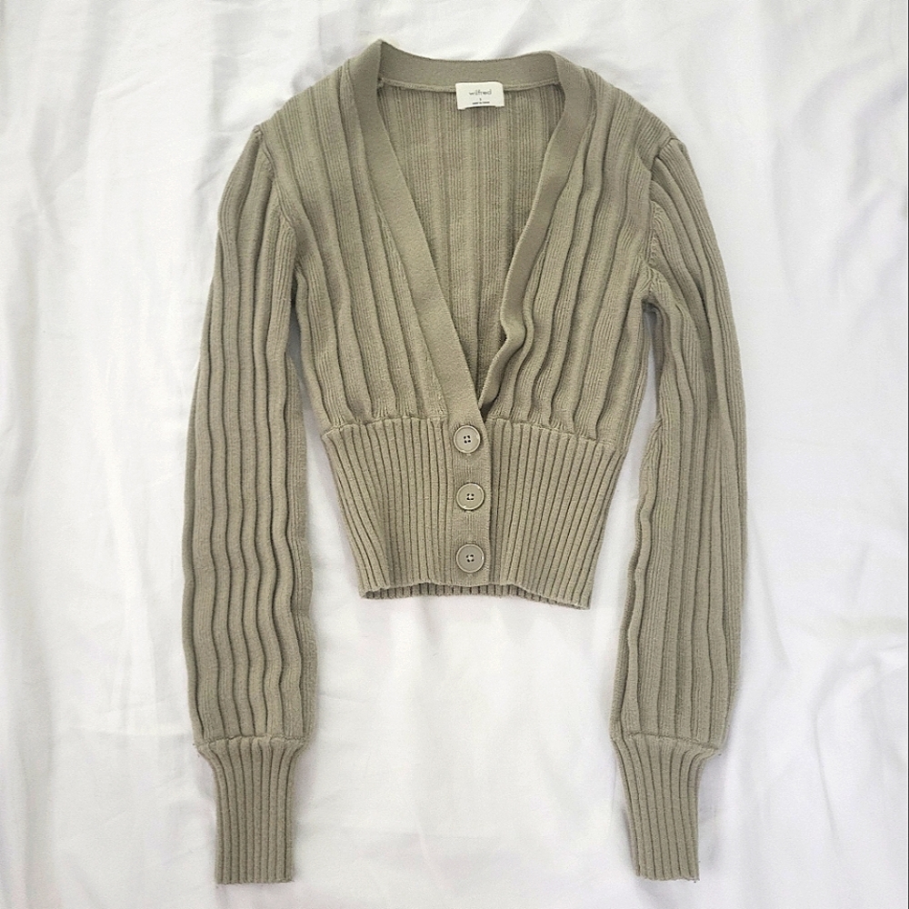 Wilfred Plunge front cardigan